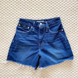 Madewell Curvy High-Rise Denim Shorts